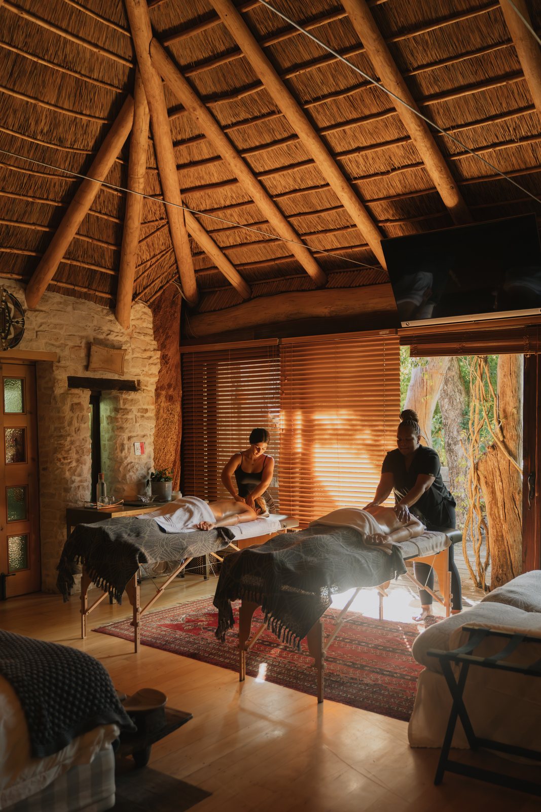 Couples massage in the Forest Room at Wonderland Retreat & Spa, Hout Bay, Cape Town